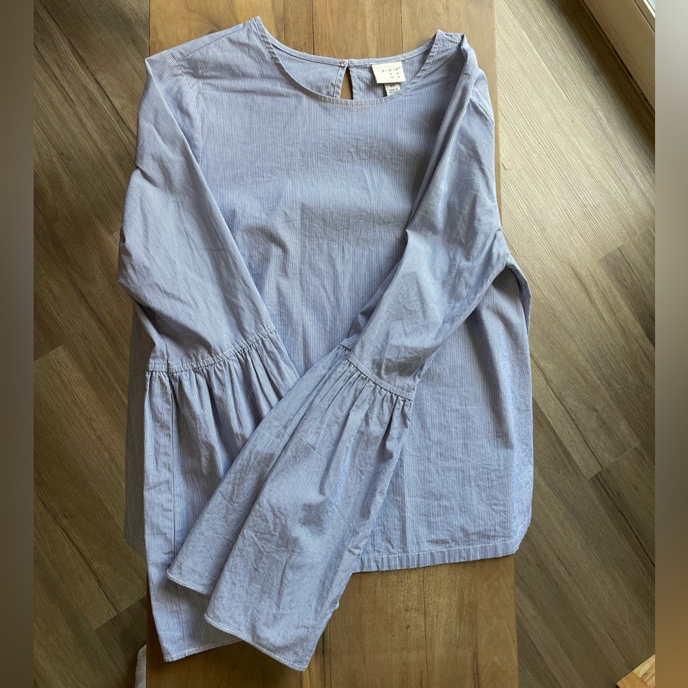 Women’s striped dress shirt